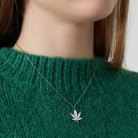 Colier Canna Leaf_1