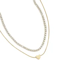 Colier Layered Heart Shine_0